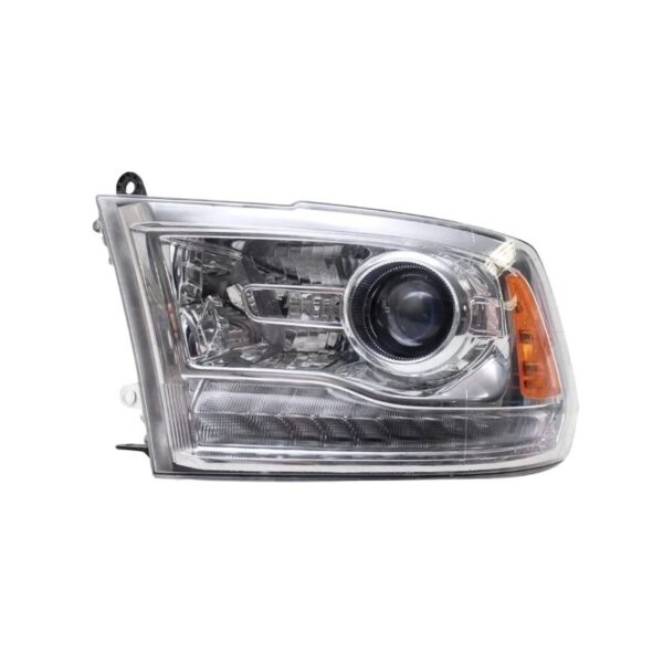 Farol Principal DODGE RAM Lado Esquerdo Regulagem Elétrica Cromado com Led - TYC 25807