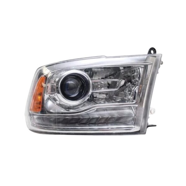 Farol Principal DODGE RAM Lado Direito Regulagem Elétrica Cromado com Led - TYC 25806